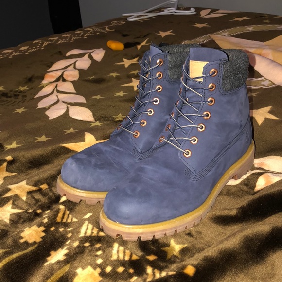 Blue premium timberland boots